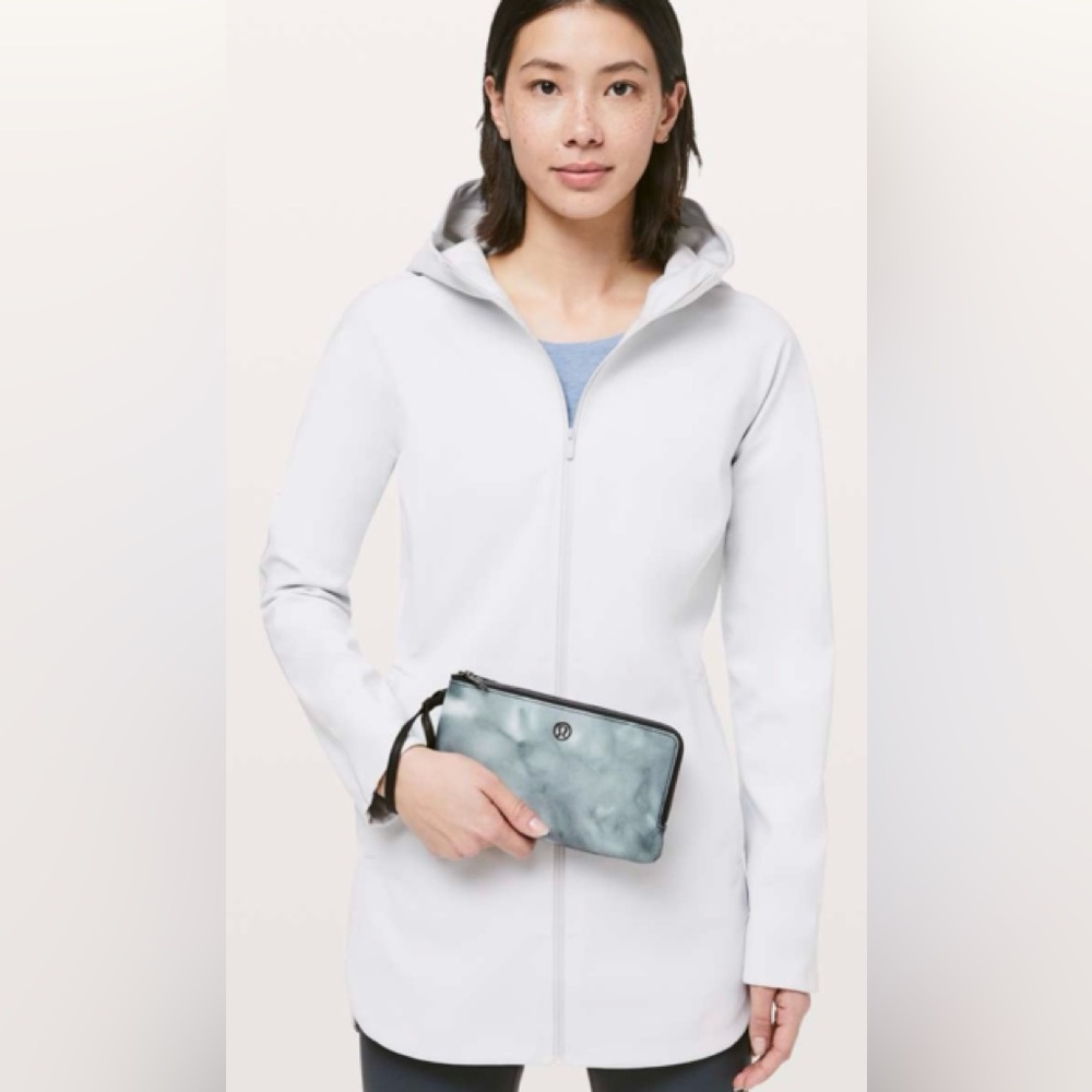 Lululemon Double Up Pouch Spray Dye Grey Multi / Black Wallet/Wristlet